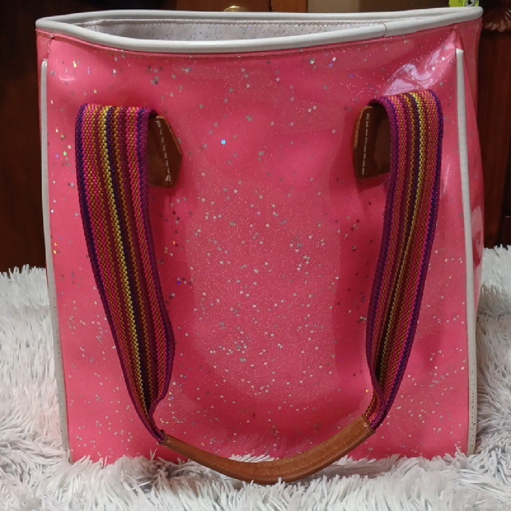 Consuela Pink Glittery Tote